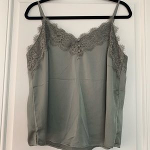 abercrombie & fitch satin tank top